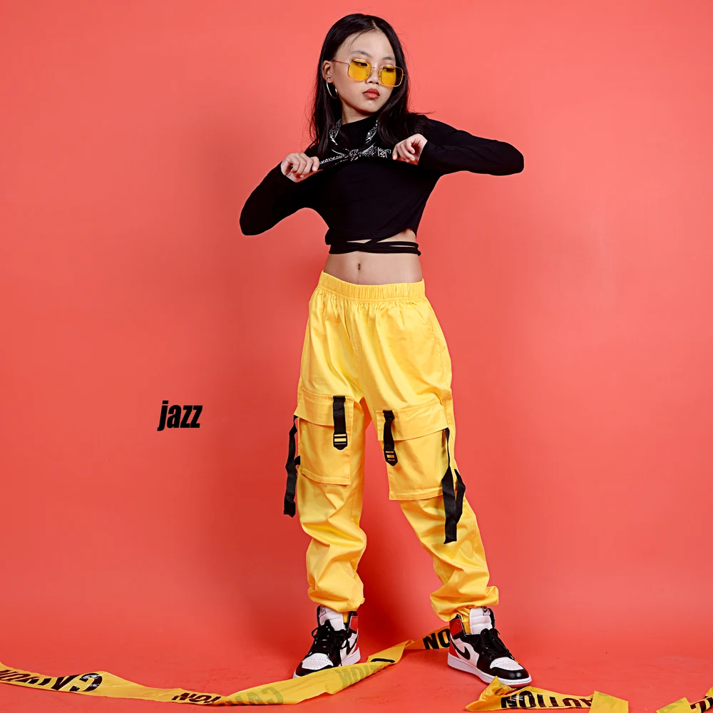 Comprar Nueva ropa de Hip Hop para niños disfraz de escenario ropa de calle para niños trajes de baile de Jazz ropa de actuación de baile de salón DQS3065