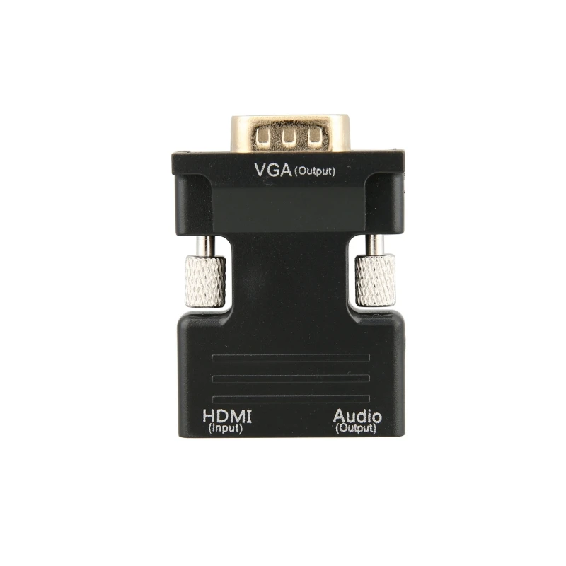 HDMI Femmina a VGA Maschio del Convertitore con 3.5mm Audio Cavo di Sostegno 1080P 720p Uscita Del