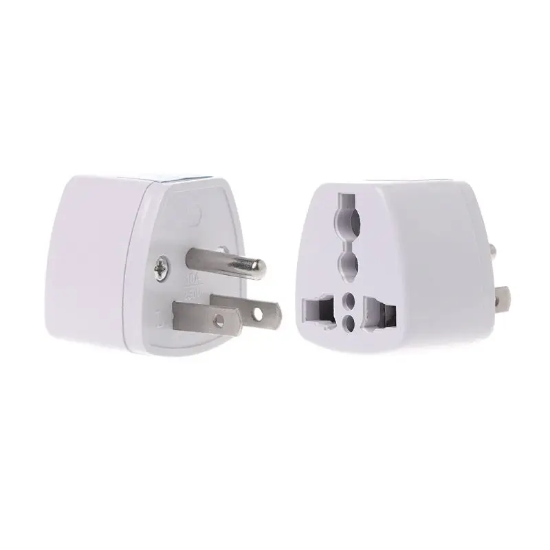 

Universal UK EU AU to US 3PINS AC Power Socket Plug Travel Electrical Charger Adapter Converter