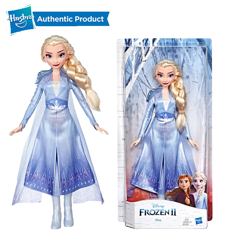 Hasbro Дисней замороженная Эльза Модная Кукла с длинными светлыми волосами и голубой эта Кукла Эльза как подарок на день рождения праздник