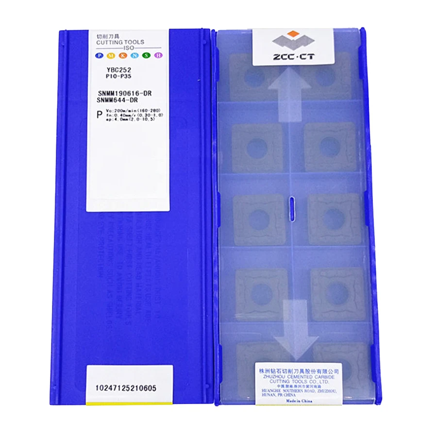 

ZCC.CT SNMM190616-DR YBC252 карбидные вставки 10 шт.