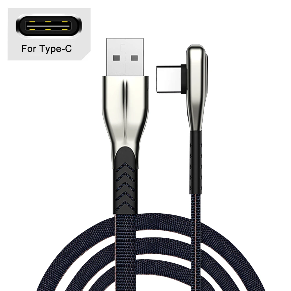 Type C Micro USB кабель для samsung S10 S9 S8 A50 для Redmi Note 7 Быстрая зарядка USB-C зарядное устройство для мобильного телефона USB кабель IOS - Цвет: For Type-C