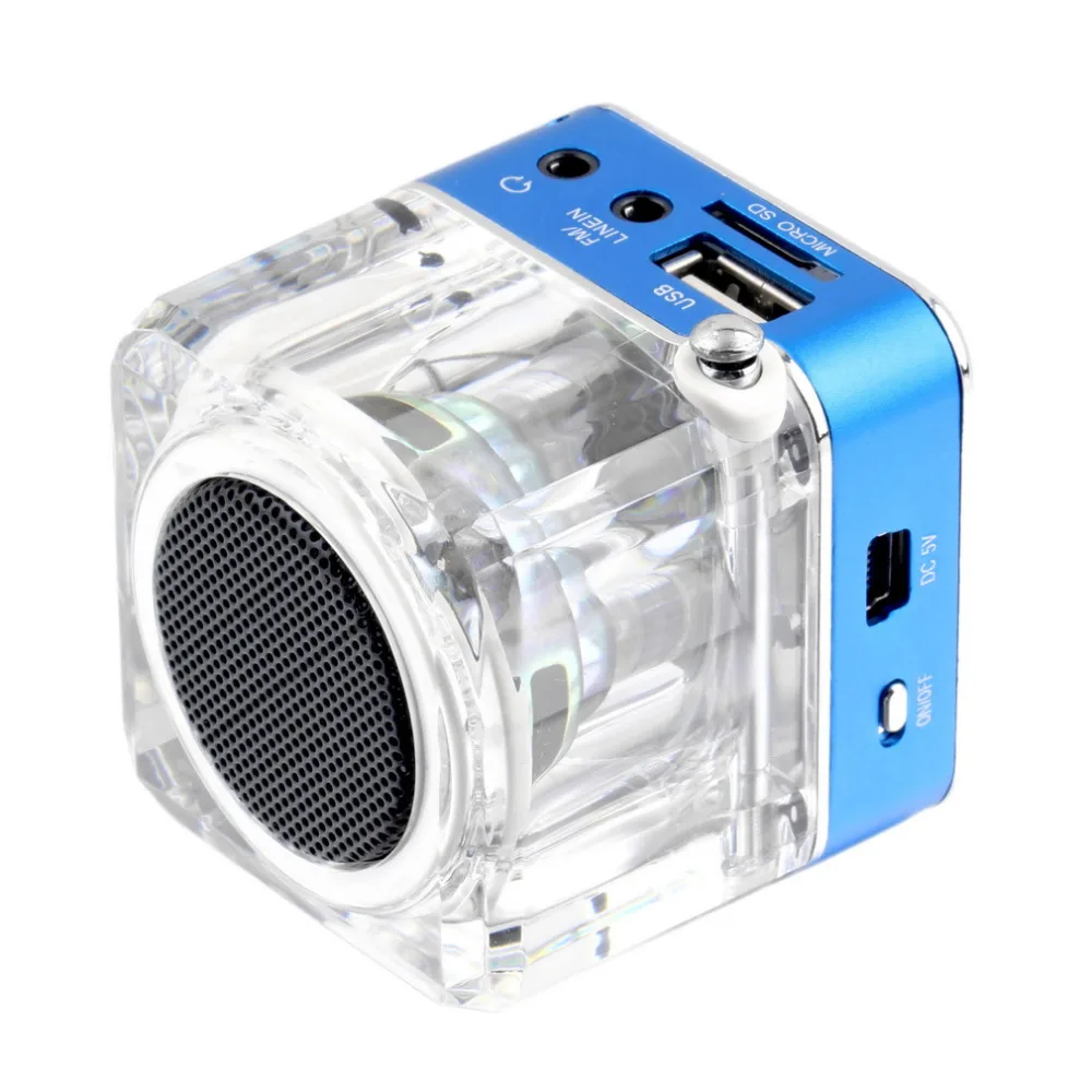 Мини-динамик lcd HiFi Музыка MP3/4 плеер Micro SD/TF USB диск FM радио мини динамик