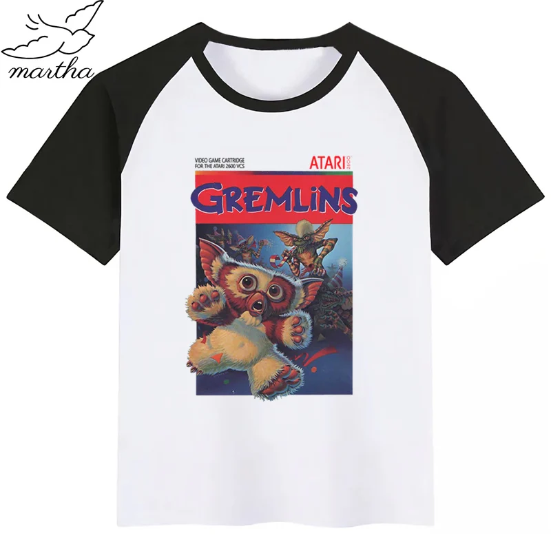 Gremlins/футболка для маленьких мальчиков и девочек; детский топ для мальчиков; детская футболка с принтом «Gremlins»; Забавные футболки; летние топы с короткими рукавами