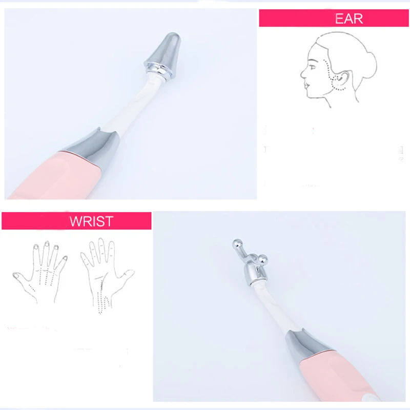  Electric Tinnitus Relief 6 in 1 Massager Ear Headache Pain Relief Massage Wand Anti Age Face Liftin