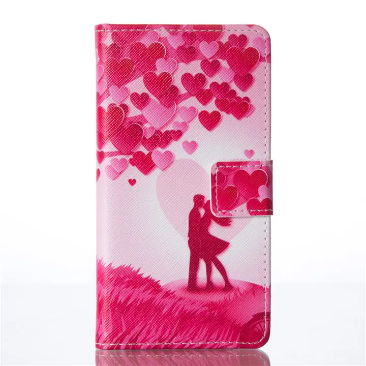 Однотонный флип-чехол для телефона huawei P8 P9 Lite Mini ретро кожаный чехол DP04Z - Цвет: Love Lovers