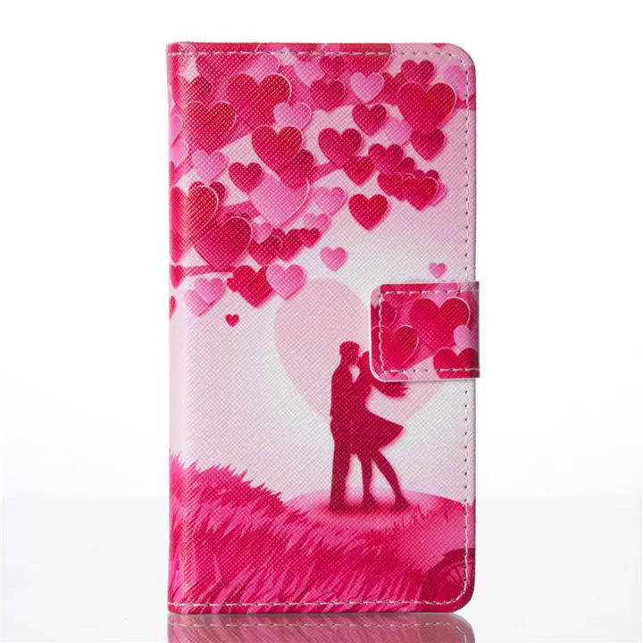 Love Lovers Однотонный флип-чехол для телефона huawei P8 P9 Lite Mini ретро кожаный чехол DP04Z - Цвет: Love Lovers