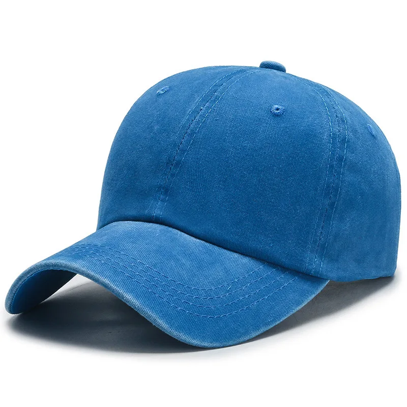 COKK Washed Cotton Adjustable Solid Color Baseball Cap Women Men Unisex Couple Cap Fashion Dad Hat Snapback High Quality