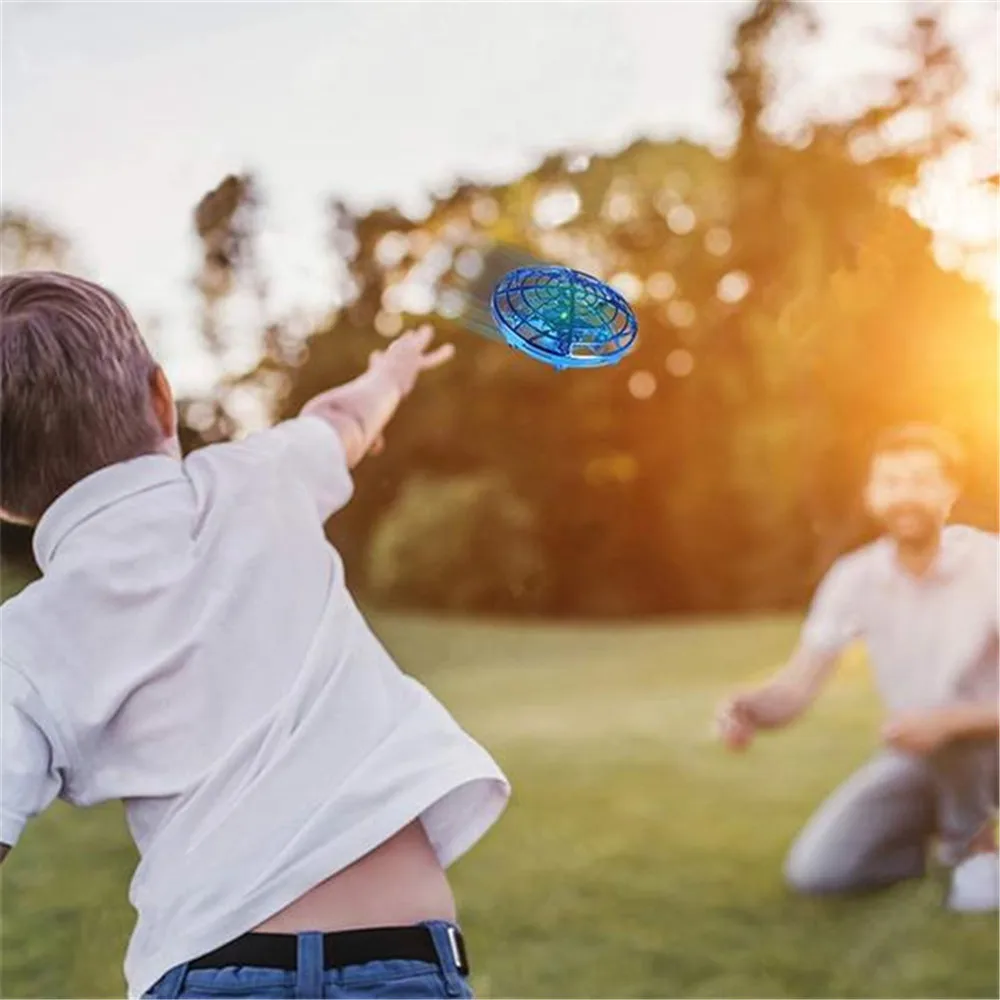 Suspension Mini Induction Drone For Children Boys Remote Control Toys Anti-collision Hand UFO Flying Aircraft RC Toys Led Gift
