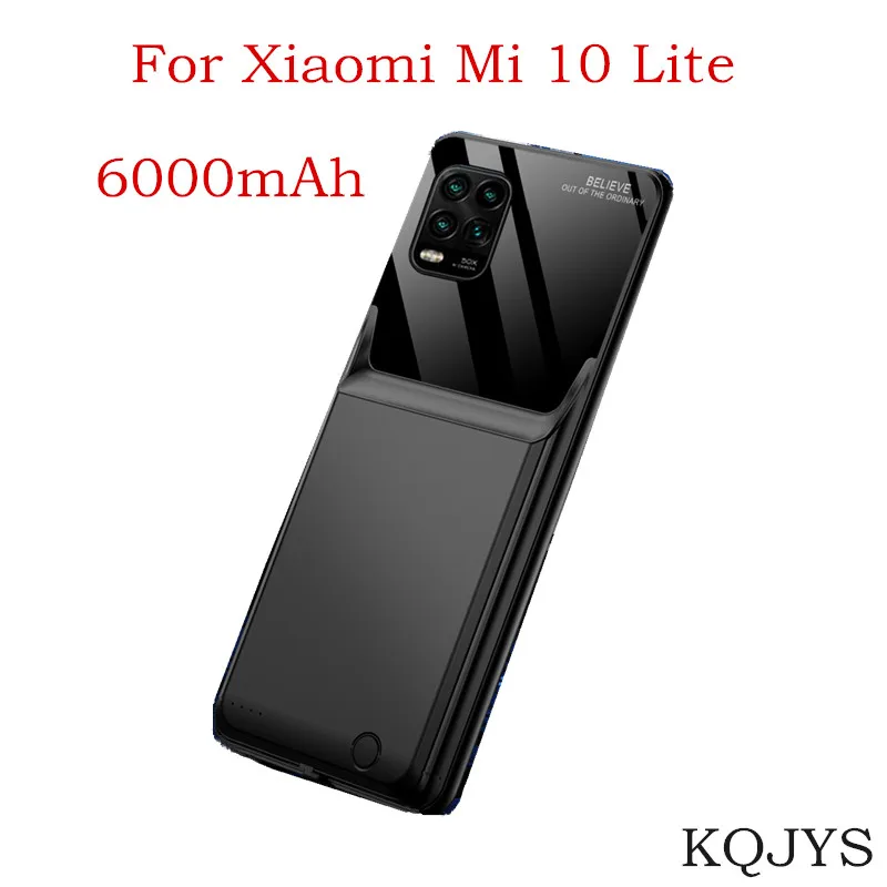 

KQJYS External Power Bank Battery Case for Xiaomi Mi 10 Lite Charging Cover Portable Battery Charger Case for Xiaomi Mi 10 Lite
