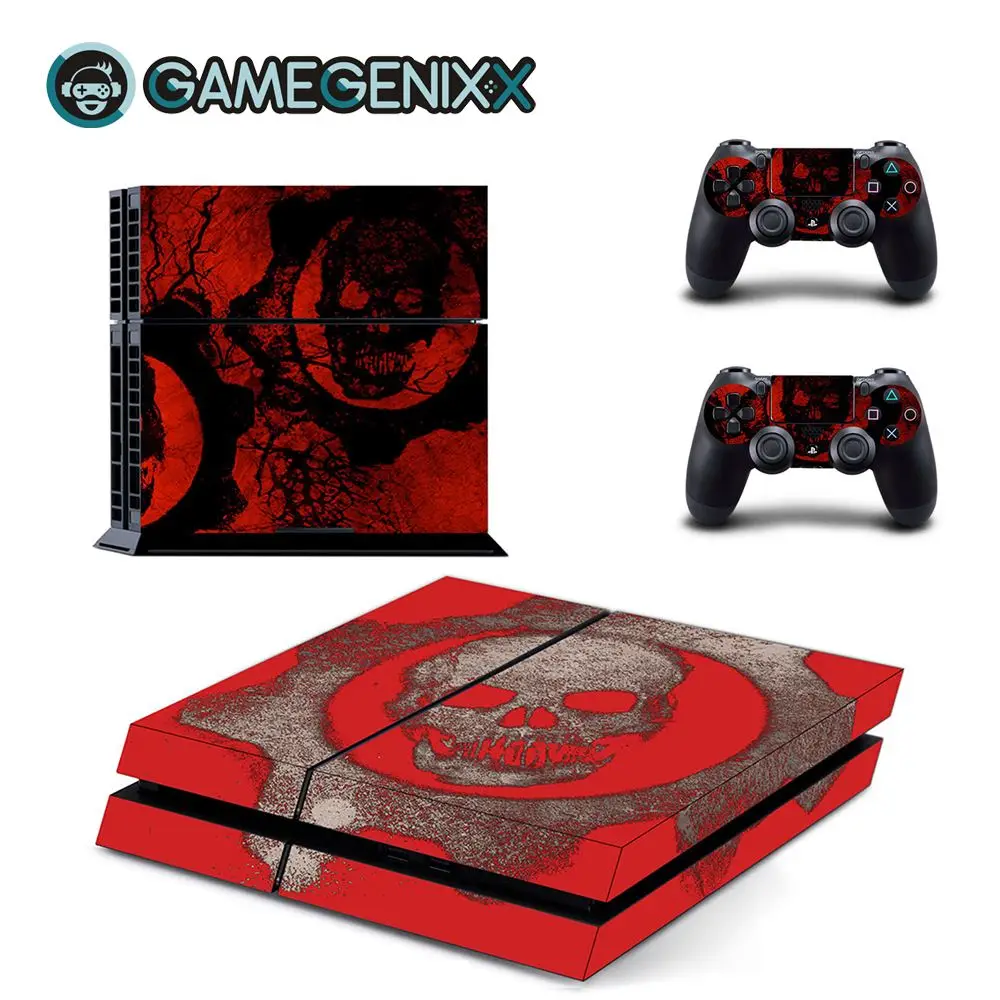 GAMEGENIXX Кожа Наклейка виниловая обложка для PS4 консоли и 2 контроллеров-Gears 5