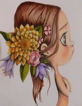 

Small Naked Flower Flower Anime Cartoon Figure GIRL'S Diamond Painting