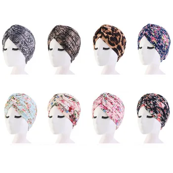 

Women India Muslim Hair Caps Female Beanie Turban Sleep Night Wrap Scarf Hat Islamic Head Cover Hair Loss Hats Hair Styling Tool