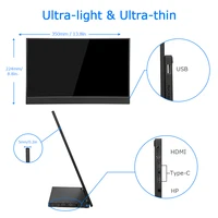 נייד גיימינג EYOYO EM15R 15.6" צג גיימינג נייד HDMI USB מסוג C-צר בצד נייד PC מחשב הארכה 1080P FHD 72% NTSC LCD מסך (5)