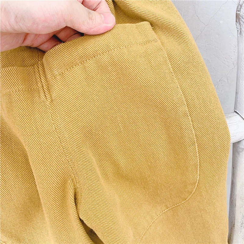 Children's Wear Autumn Leisure Pants Kids Harem Pants 3 Colors Pure Cotton Infant Boys Trousers Outfit Girls Loose Leiure