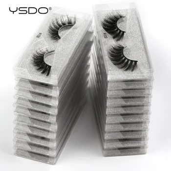 

YSDO Eyelash Wholesale 20/30/40/50/100 PCS 3D Mink Eyelashes Natural Mink Lashes Wholesale Makeup Thick False Eyelashes In Bulk