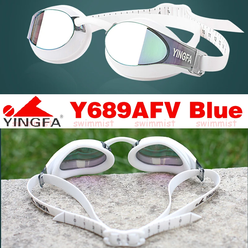 NEW YINGFA Y689AFV PROFESSIONAL SWIMMING GOGGLES COMPETITION TRAINING RACING ANTI-FOG UV PROTECTION BLACK BLUE ORANGE YELLOW 3