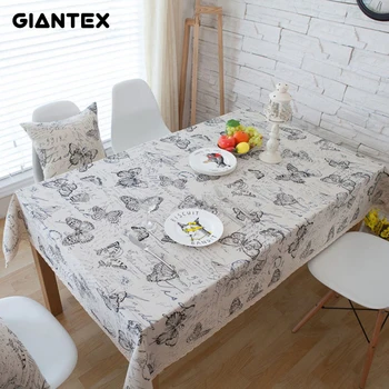 GIANTEX-mantel decorativo de lino para mesa, mantel Rectangular, cubierta de mesa de comedor, mantel de Tafelkleed, nappe
