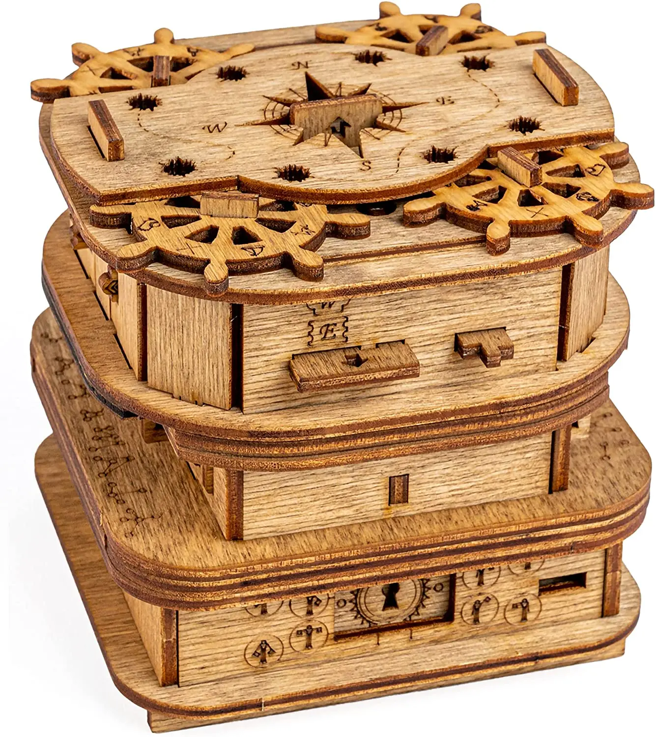 Умная деревянная головоломка-пазл Cluebox Escape Room in a Box Davy Jones Locker | Игрушки и хобби