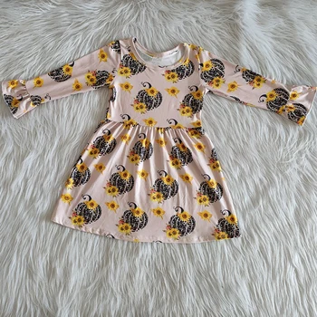 

Casual Princess Dress New Fall Kids Dresses For Girls Pumpkin Sweet Children Halloween Baby Girls Dressees Children Clothing