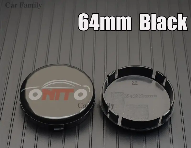 64mm black 100 шт., пылезащитные эмблемы для колес, 64 мм, колпачки для автомобильных колес, эмблема для Volvo XC90 XC70 XC60 V40 V50 V60 - Цвет: 64mm black