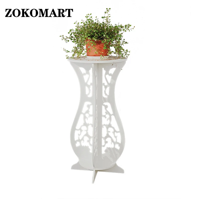 

Zokomart Wooden Plant Stand Flower Pots Holder Display Plant Stand Shelf Indoor Outdoor Decoration Rack for Balcony Home Garden