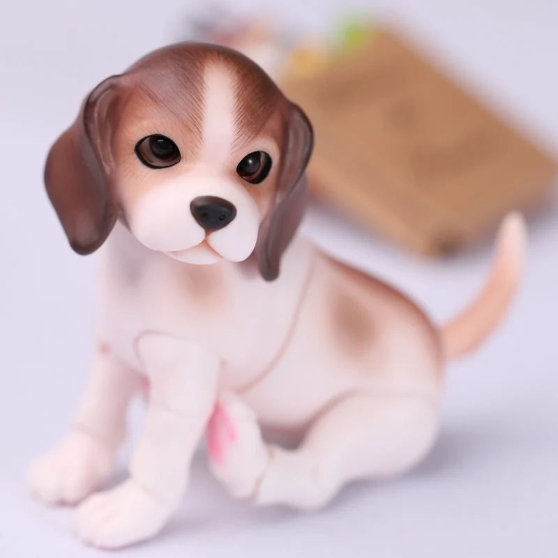 1/8 BJD кукла милый питомец щенок мини Собака BJD/SD смола фигурка кукла модель игрушка подарок. В комплект не входит одежда, обувь, парик A0110petbeaglapuppy