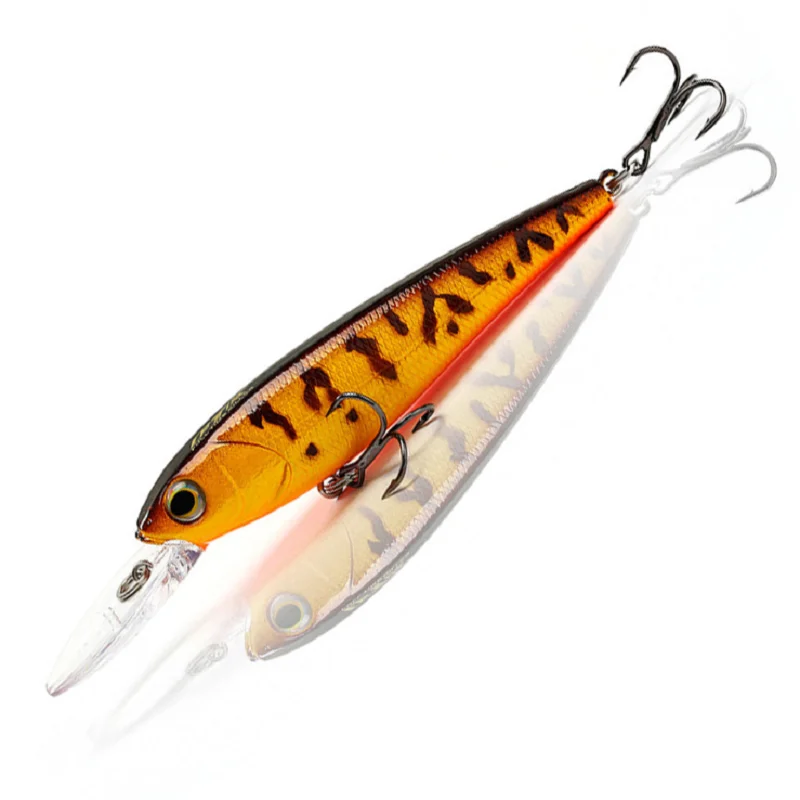

1PCS Laser Minnow Fishing Lure 9M 12G pesca hooks fish wobbler tackle crankbait artificial japan hard bait swimbait