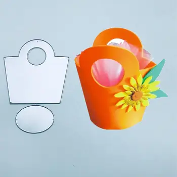 

Gift card box packaging bag flower die cut dies scrapbooking embossing folder suit for sizzix fustella big shot cutting machine