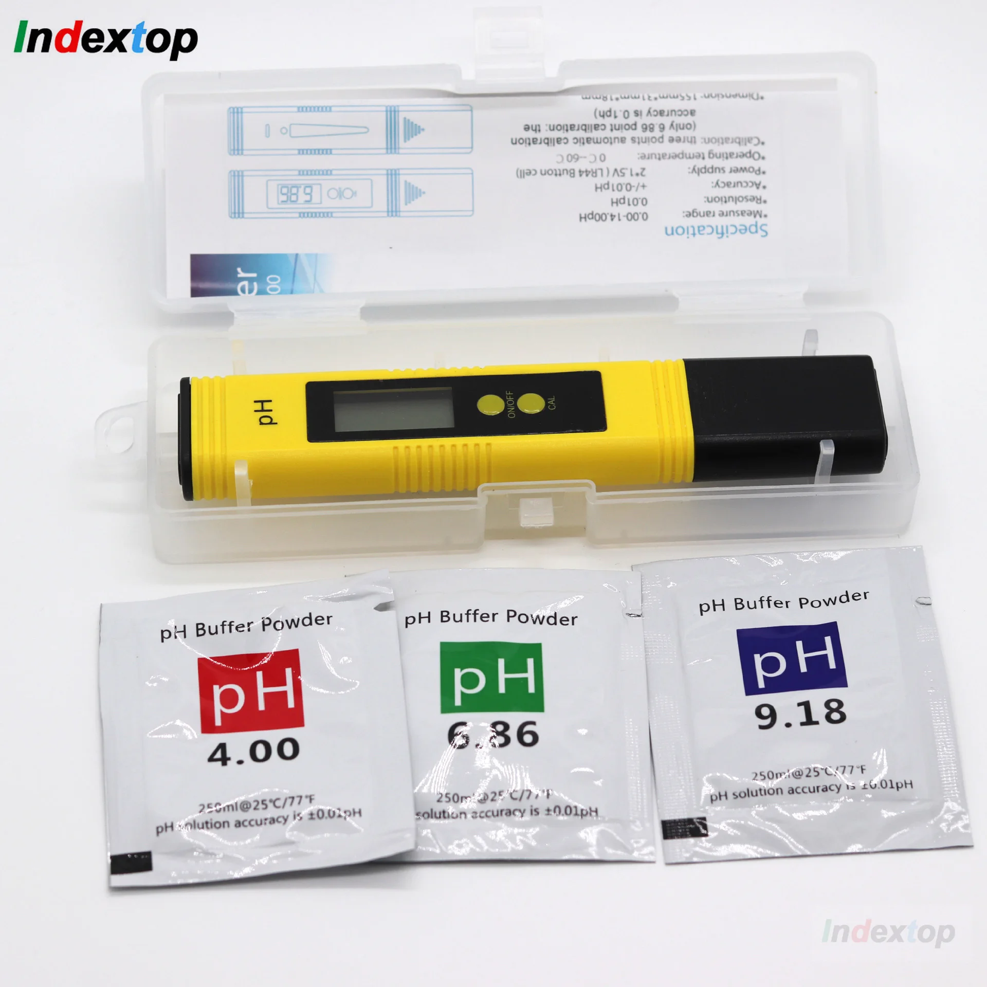 HANBING Ph Mètre Numérique Piscine, Testeur de qualité de l'eau digital  lcd, 0,01 Ph Précision, Plage de Mesure pour 0-14 Ph, pour l'eau Potable,  Aquariums