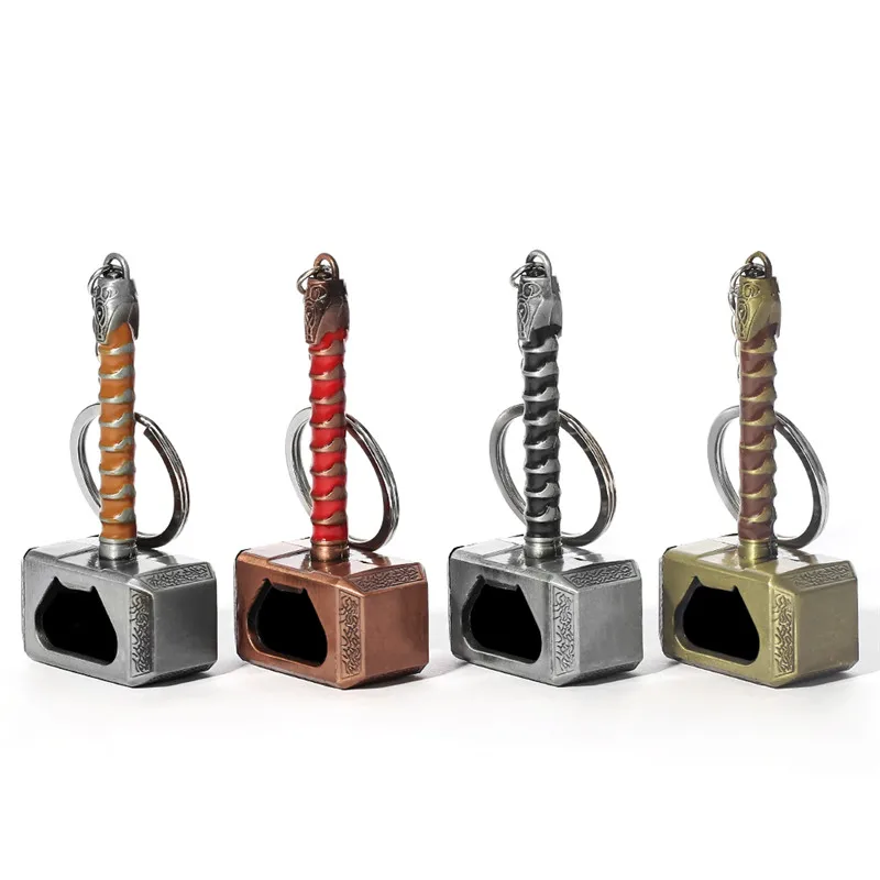 Beer Bottle Openers Multifunction Hammer of Thor Shaped Beer Bottle Opener with Long Handle Bottler Hammer Opener Tools