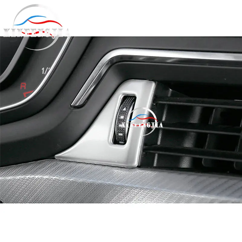 Для Audi A5 A4 B9 17-18 7 шт. нержавеющая центральный кондиционер воздуха переключатель регулировки крышки отделка