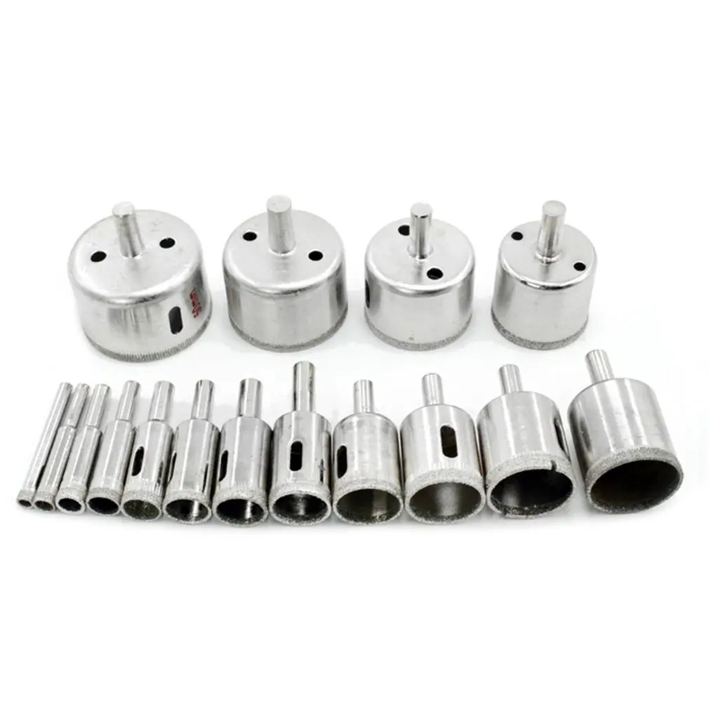 Glass Hole Opener Ceramic Ceramic Glass Emery Reaming Polishing Beads Round Tool Drill Set 6Mm Set