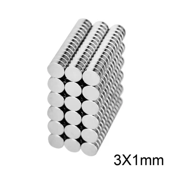 

100PCS 3x1 Mini Small N35 Round Magnets 3mm*1mm Neodymium Magnet Disc 3x1mm Permanent NdFeB Super Strong Powerful Magnets 3*1 mm