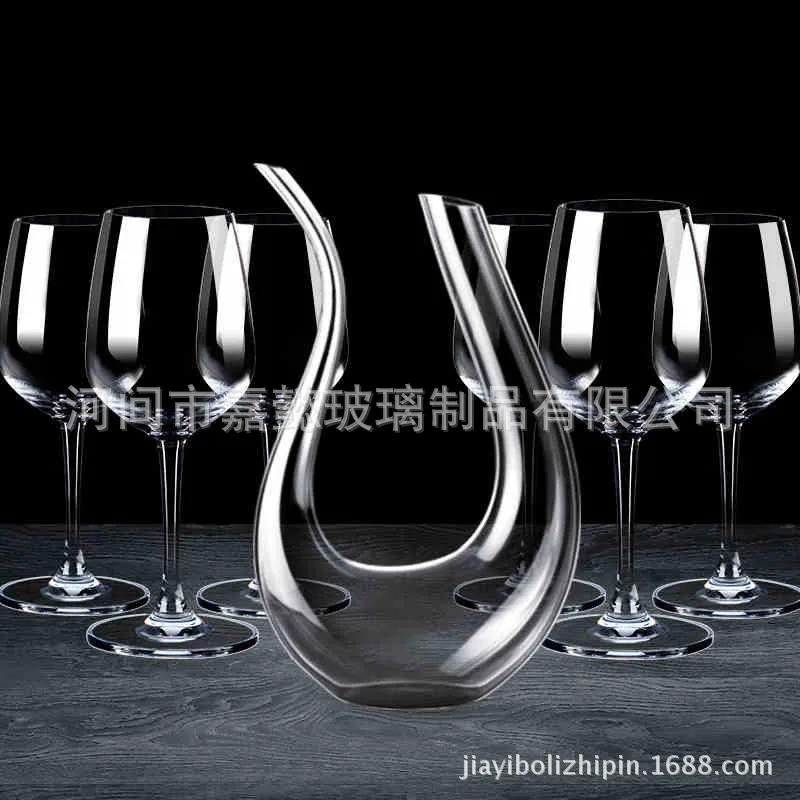 Wholesale Manufacturers Thick Large Size Wine Glass European Style Wine Decanter Top Grade Umei-Style U-Shaped Wine Decanter