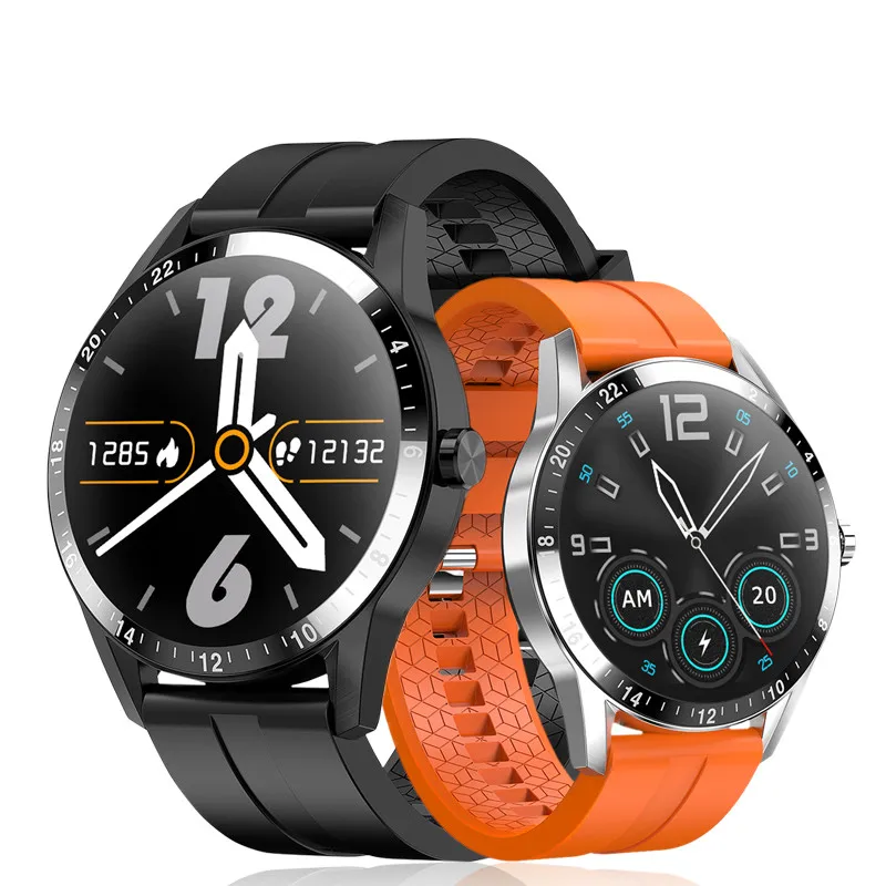 

New Full Touch Business Style Smart Watch Men Support Bluetooth Call Heart Rate Monitor Heart Rate Monitor Calender Smartwatch