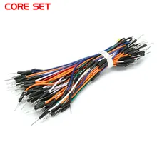 65 шт./компл. от мужчин до мужчин гибкий макет линии перемычки кабеля провода для Arduino хлеб провода платы Соединительная линия лигация