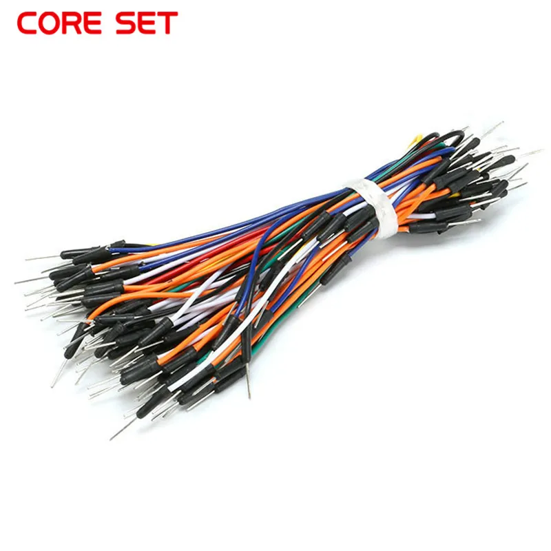 

65pcs/sets Male to Male Flexible Breadboard Line Jumper Cable Wires for Arduino Bread board lines Connecting line Loaf ligation