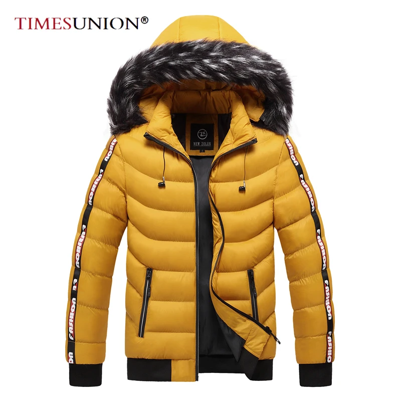 

Winter Jacket Men 2020 Hooded Parka Fur Collar New Brand Men's Warm Thick Windproof Down Jacket Removable Casual Outwear Coats