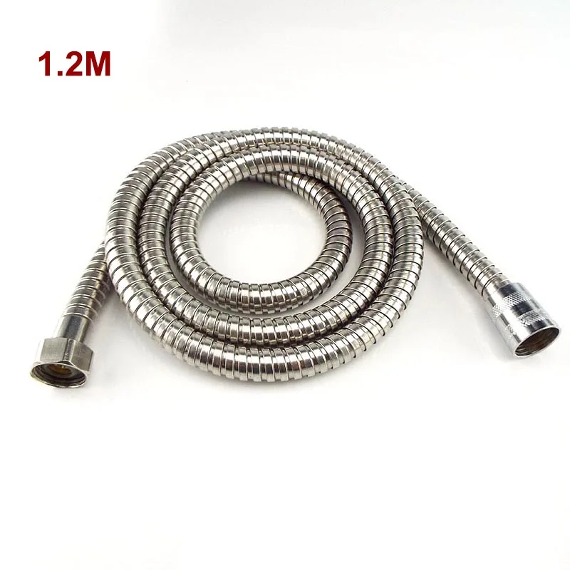 20mm F1/2" G1/2" Thread 1.2M Length Stainless Steel Handheld Shower Hose Pipe 