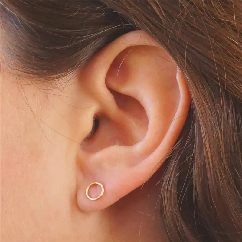 14K Gold gefüllt 7MM/10MM/15MM Kreis Ohrringe Gold Schmuck Gold gefüllt Ohrstecker Brincos Pendientes Ohrringe Boho Ohrringe – Detail 22