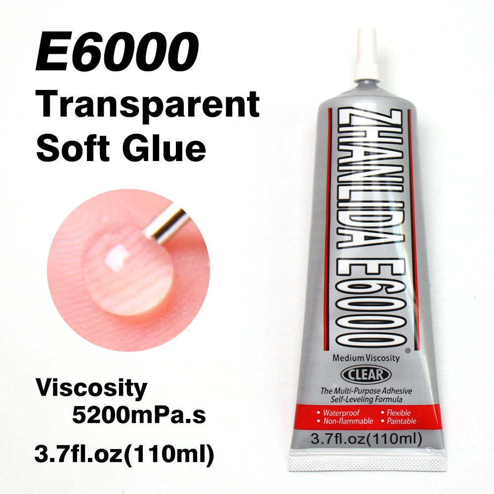 

110ml E6000 Handmade Transparent Super Glue Crafts Repair Diamond Drilling Clothes LOGO Paste Jewelry Fixing Glue