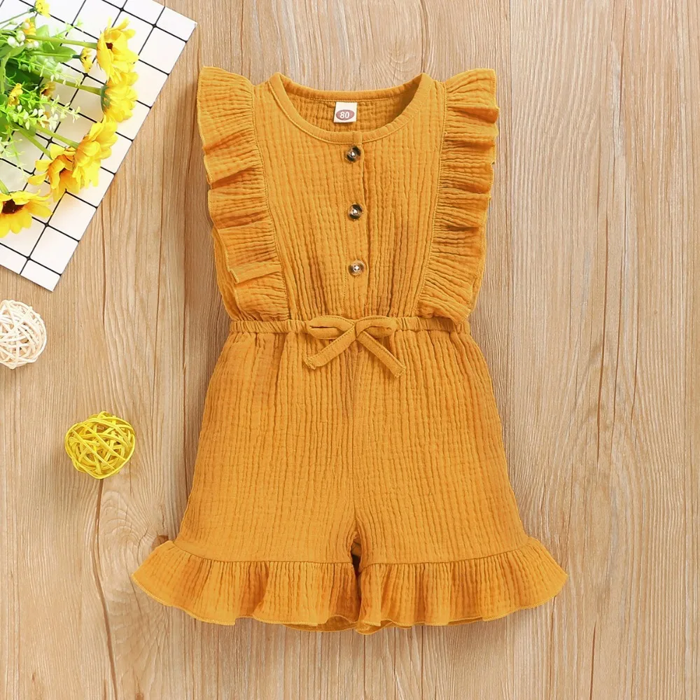 2020 summer baby cotton rompers newborn girl jumpsuit (8)