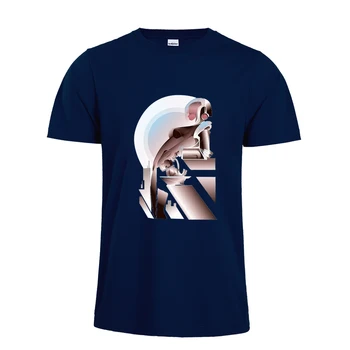 

2020 Men Basic Basic Beautiful Robot Woman Pattern Summer T Shirt