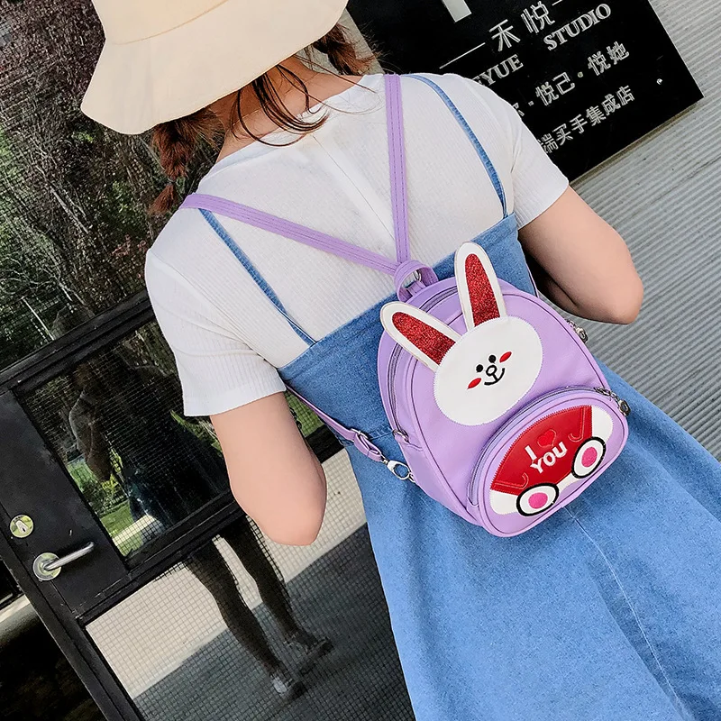 

Cartoon Children Backpack 2019 New Style Pu Embroidery Cute Schoolbag for Elementary School Students Korean-style CHILDREN'S Sch
