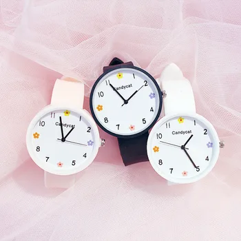 

Cute Silicone CANDYCAT Young Ladies Watch Fashion Casual School Style Girl Women's Watches Women Clock dames horloges