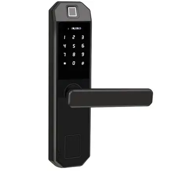 

F1 smart indoor wooden door fingerprint lock Double tongue Intelligent anti-theft Low battery alarm Voice navigation