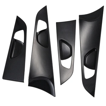 

Car Inner Door Pull Handle Bowl Decoration Panel Cover Trim for Kia Forte Cerato K3 2019 2020 Carbon Fiber