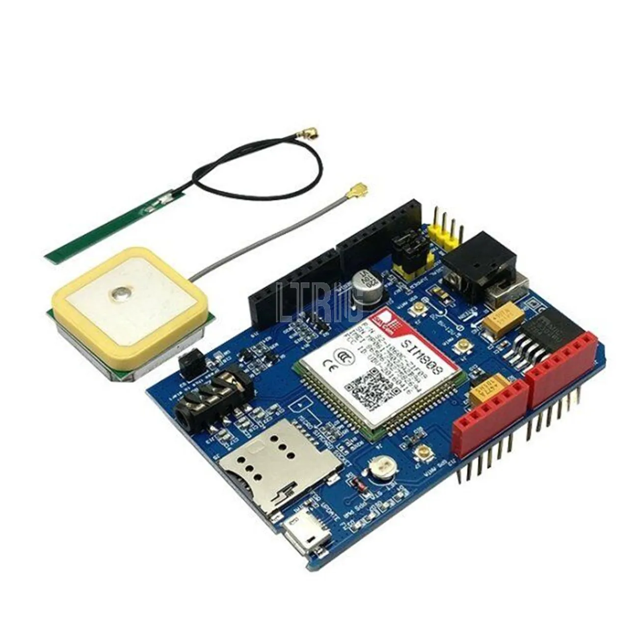 

LTRIG пользовательский 1 шт. высокое качество SIM808 GPRS / GSM + GPS щит 2 в 1 GSM щит GPRS GPS макетная плата SIM808 модуль