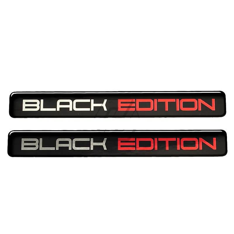 2Pcs Car Decoration 3D Black EDITION Creative Sticker Car-styling Window Interior Decals Accessories 2Pcs Car Decoration 3D Black EDITION Creative Sticker Car-styling Window Interior Decals Accessories